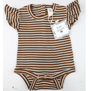 Kate Quinn Fudge Stripe Ruffle Bodysuit 0-3 Months